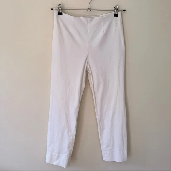 Raffaello Rossi Penny 6/8 Mid Rise Stretch Crop Trouser Pants White - Picture 2 of 9